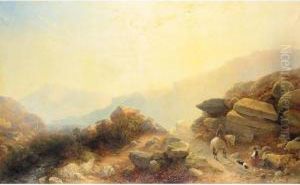 Travellers On A Mountain Path by Joseph Horlor