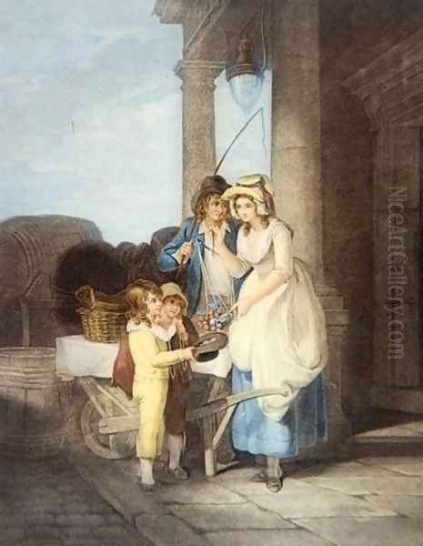 'Cries of London' pl.8- Round & sound five pence a pound Duke Cherries, after Francis Wheatley (1747-1801) 1795 - view 1