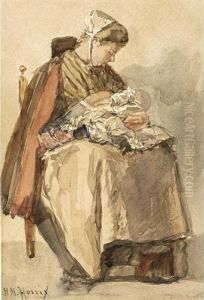 Mother And Child by Hendrik Horrix