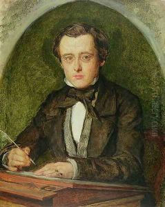 Portrait of Wilkie Collins (1824-89) 1853