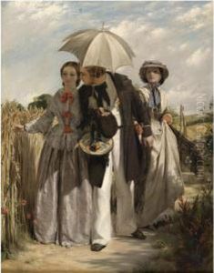 Showing A Preference by John Callcott Horsley