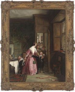 My Lady And Her Children by John Callcott Horsley