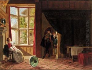 An Unexpected Visitor by John Callcott Horsley