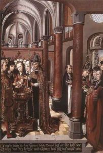 Baptism of St Libertus 1490s by Colijn de Coter