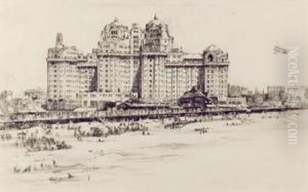 Atlantic City Beach Scene - view 1
