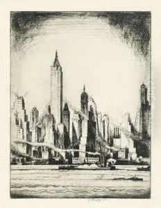 Lower Manhattan by Earl Horter