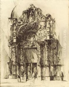 Cathedral Door by Earl Horter