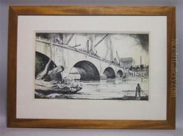 Memorial Bridge Under Construction - view 1