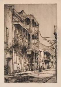 New Orleans Street by Earl Horter