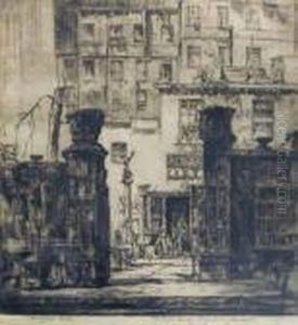 City Scene- Antique Shop by Earl Horter