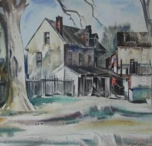 House On Treelined Street by Earl Horter