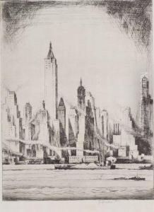 New York Waterfront by Earl Horter