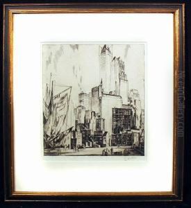 New York Harbor From The East River by Earl Horter