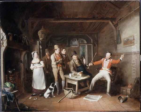 A Soldier relating his exploits in a tavern, 1821 - view 1