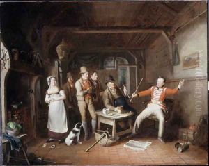 A Soldier relating his exploits in a tavern, 1821 A Soldier relating his exploits in a tavern, 1821