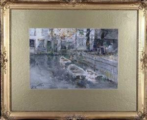 A Dutch Canal by George Edward Horton