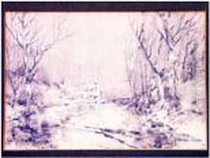 Study Of Jesmond Dene by George Edward Horton