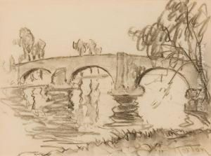 Pink Bridge, Sonning by William Samuel Horton