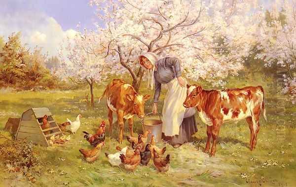 Feeding Time In The Orchard - view 1