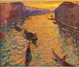 Venise: Canal Grand, Coucher De Soleil, Symphonie Orange Venise: Canal Grand, Coucher De Soleil, Symphonie Orange