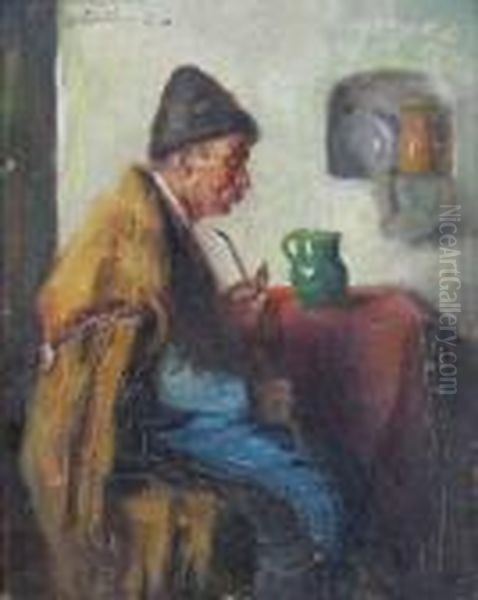 Peasant With Pipe - view 1