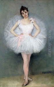 Portrait of a Young Ballerina by Pierre Carrier-Belleuse