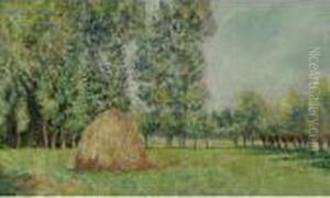 Meules De Foins A Giverny by Blanche Hoschede-Monet