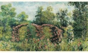 La Roseraie. by Blanche Hoschede-Monet