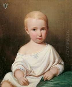 Kinderbildnis Des Otto Von Der
Decken (gest. 1853 Im 7. Lebensjahr). Links Oben Das
Decken'sche by Theodor Hosemann