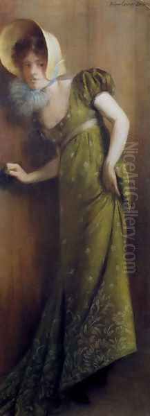 Elegant Woman In A Green Dress - view 1