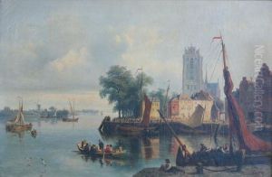 Dordrecht : Leport Anime Devant La Cathedrale