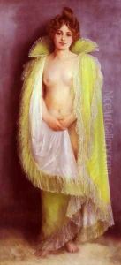 Femme En Deshabillee Verte (Woman In Deshabillee Green) by Pierre Carrier-Belleuse