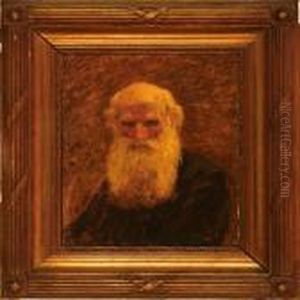 Portrait Of The Danish Painter Emmery Rondahl by Axel Hou