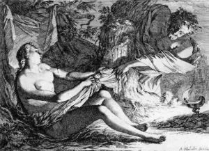 Mytholgische Szenen, Vornehmlich Mit Liebespaaren by Arnold Houbraken