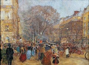 Les Grands Boulevards. 1904 by Frederic Anatole Houbron