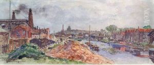 Le Sacre Coeur Vue De Saint Ouen by Frederic Anatole Houbron