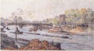 Paris, Les Quais by Frederic Anatole Houbron