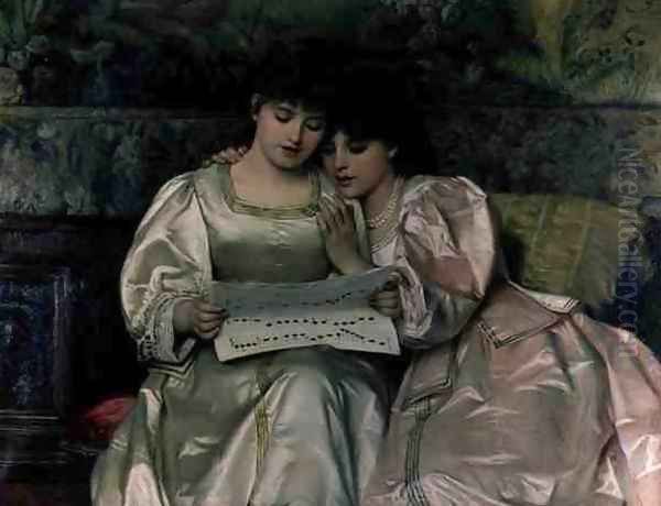 Two Girls Singing - view 1