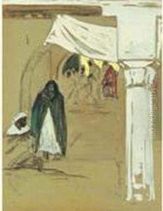 Marocains En Palabre by Henri Hourtal