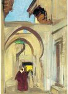 " Paysage Anime Au Maroc ". by Henri Hourtal