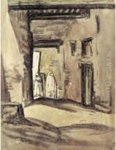 " Rue De Casbah, Maroc ". by Henri Hourtal