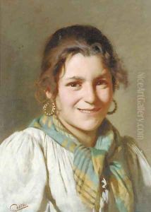 A young girl by Giovanni Costa
