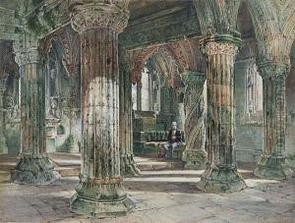 Sir Walter Scott In Rosslyn Chapel - view 1