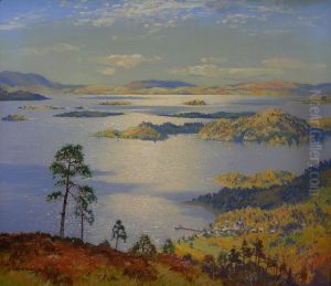 Loch Lomond Above Luss Looking South by Robert Houston