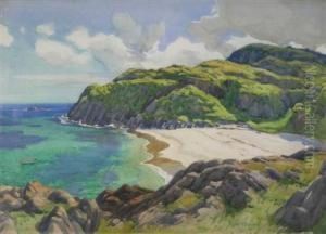 A Sandy Bay In The North Of Scotland by Robert Houston