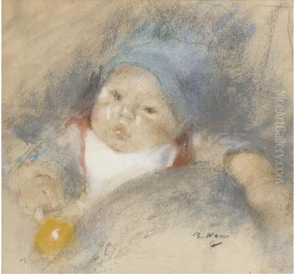 Enfant A La Boule Jaune - view 1