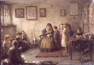 The Dame School, 1887 by Frederick George Cotman