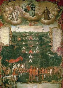 Military encampment of the governor Jeronimo Matorras during the Gran Chaco campaign