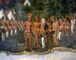 The Camp of Governor Matorras in the Chaco (detail) 1774
