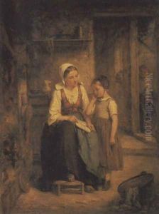 The Reading Lesson by Leon Caille
